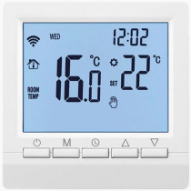 Умный термостат GEOZON ST-01 /Wi-Fi/Для электро обогревателей и теплых полов мощностью до 3 кВт/Планировщик работы на неделю/white (GSH-STT01)