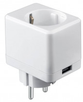Умная розетка HIPER Smart socket с USB поротом/Wi-Fi/AC 100-250В/10А/50-60 Гц/2500 Вт (IOT P09)