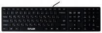 Клавиатура DELUX проводная, цифровой блок, USB, DLK-1000, DLK1000 Black, чёрный (K1000B)