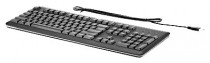 Клавиатура HP проводная, мембранная, цифровой блок, USB, USB Keyboard for PC, чёрный (QY776AA)