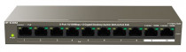 Коммутатор IP-COM неуправляемый, 10 портов, настольный, настенный, поддержка PoE (IP-COM F1110P-8-102W)