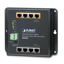 Коммутатор PLANET управляемый, 8 портов, уровень 2, промышленный, настенный, поддержка PoE (WGS-804HPT)