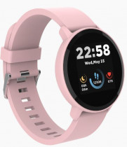 Смарт-часы CANYON Smart watch, 1.3inches IPS full touch screen, Round watch, IP68 waterproof, multi-sport mode, BT5.0, compatibility with iOS and android, Pink, Host: 25.2*42.5*10.7mm, Strap: 20*250mm, 45g (CNS-SW63PP)