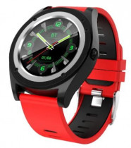 Смарт-часы IRBIS круглые с симкартой radius красный RADIUS smart watch with Sim card + miscro SD 1.54 round TFT screen red color (Irbis RADIUS Red)