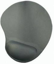 Коврик для мыши BURO тканевая поверхность, резиновое основание, 230 мм x 205 мм, подушка под запястье, серый (BU-GEL/grey)