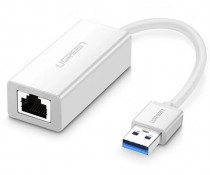 Ethernet-адаптер UGREEN CR111 (20255) USB 3.0 Gigabit Ethernet Adapter. белый CR111 (20255) USB 3.0 Gigabit Ethernet Adapter - White (20255_)