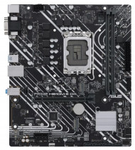 Материнская плата ASUS Socket 1700, Intel H610, 2xDDR4, PCI-E 4.0, 2xUSB 3.2 Gen1, VGA, HDMI, DisplayPort, mATX (PRIME H610M-E D4-CSM)