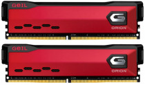 Комплект памяти GEIL 16 Гб, 2 модуля DDR-4, 34200 Мб/с, CL18-24-24-44, 1.45 В, радиатор, 4266MHz, ORION Red, 2x8Gb KIT (GOR416GB4266C18ADC)