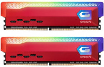 Комплект памяти GEIL 16 Гб, 2 модуля DDR-4, 34200 Мб/с, CL18-24-24-44, 1.45 В, радиатор, подсветка, 4266MHz, ORION RGB Red, 2x8Gb KIT (GOSR416GB4266C18ADC)