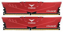Комплект памяти TEAMGROUP 32 Гб, 2 модуля DDR-4, 25600 Мб/с, CL16-20-20-40, 1.35 В, XMP профиль, радиатор, 3200MHz, Team Vulcan Z Red, 2x16Gb KIT (TLZRD432G3200HC16FDC01)