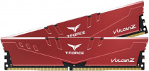 Комплект памяти TEAM GROUP 32 Гб, 2 модуля DDR-4, 28800 Мб/с, CL18-22-22-42, 1.35 В, XMP профиль, радиатор, 3600MHz, Team Vulcan Z Red, 2x16Gb KIT (TLZRD432G3600HC18JDC01)