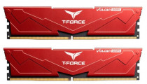 Комплект памяти TEAMGROUP 64 Гб, 2 модуля DDR-5, 41600 Мб/с, CL40-40-40-76, 1.25 В, XMP профиль, радиатор, 5200MHz, Team T-Force Vulcan Red, 2x32Gb KIT (FLRD564G5200HC40CDC01)
