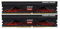 Комплект памяти AMD 32 Гб, 2 модуля DDR-4, 32000 Мб/с, CL19, 1.35 В, радиатор, 4000MHz, Radeon R9 Gamer Series, 2x16Gb KIT (R9S432G4006U2K)