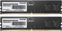 Комплект памяти PATRIOT MEMORY 16 Гб, 2 модуля DDR5, 38400 Мб/с, CL40-40-40-77, 1.1 В, 4800MHz, Signature, 2x8Gb KIT (PSD516G4800K)