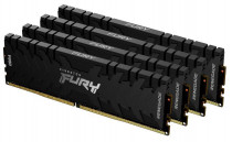 Комплект памяти KINGSTON 64 Гб, 4 модуля DDR-4, 28800 Мб/с, CL16, 1.35 В, XMP профиль, радиатор, 3600MHz, Fury Renegade Black, 4x16Gb KIT (KF436C16RB1K4/64)