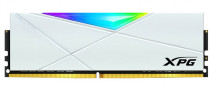 Память ADATA 8 Гб, DDR-4, 28800 Мб/с, CL18-22-22-46, 1.5 В, XMP профиль, радиатор, подсветка, 3600MHz, XPG Spectrix D50 RGB (AX4U36008G18I-SW50)