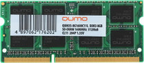 Память QUMO 8 Гб, DDR3, 12800 Мб/с, CL11-11-11-30, 1.35 В, 1600MHz, SO-DIMM (QUM3S-8G1600C11L)