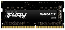 Память KINGSTON 32 Гб, DDR4, 25600 Мб/с, CL20, 1.2 В, 3200MHz, Fury Impact, SO-DIMM (KF432S20IB/32)
