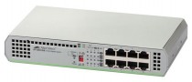 Коммутатор ALLIED TELESIS неуправляемый, 8 портов Ethernet 1 Гбит/с, AT-GS910/8 (AT-GS910/8-50)