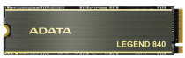 SSD накопитель ADATA 512 Гб, внутренний SSD, M.2, 2280, PCI-E 4.0 x4, NVMe, чтение: 5000 Мб/сек, запись: 3400 Мб/сек, TLC, Legend 840 (ALEG-840-512GCS)
