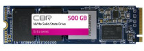SSD накопитель CBR 500 Гб, внутренний SSD, M.2, 2280, PCI-E 4.0 x4, NVMe, чтение: 4650 МБ/сек, запись: 2400 МБ/сек, TLC, Extra (SSD-500GB-M.2-EX22)