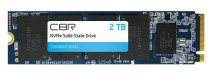 SSD накопитель CBR 2 Тб, внутренний SSD, M.2, 2280, PCI-E x4, NVMe, чтение: 2500 МБ/сек, запись: 2100 МБ/сек, TLC, Standard (SSD-002TB-M.2-ST22)