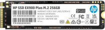 SSD накопитель HP 256 Гб, внутренний SSD, M.2, 2280, PCI-E x4, NVMe, чтение: 2000 МБ/сек, запись: 1300 МБ/сек, TLC, EX900 Plus (35M32AA)