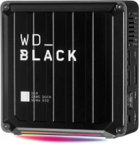 Стационарный внешний SSD диск WD 1 Тб, внешний SSD, Thunderbolt 3, DisplayPort, RJ-45, 3x USB 3.2, 2x USB Type-C, mini jack 3.5мм, Western Digital Black D50 Game Dock (WDBA3U0010BBK-EESN)
