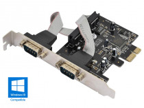 Контроллер ORIENT PCI Express 1x, разъёмы: 2x DB9 (COM 9pin), поддержка стандартов: 16C550 UART, чип: PLX OXPCIe952 (XWT-PE2S)