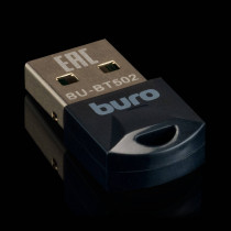 Bluetooth адаптер BURO Bluetooth 5.0, максимальная скорость 3 Мбит/с, USB 2.0, BT502 (BU-BT502)