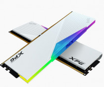 Комплект памяти ADATA 32 Гб, 2 модуля DDR-5, 41600 Мб/с, CL38, 1.35 В, XMP профиль, радиатор, подсветка, 5200MHz, XPG Lancer RGB White, 2x16Gb KIT (AX5U5200C3816G-DCLARWH)