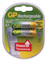 Аккумулятор GP 130AAHC AA 1300mAh (2шт) (GP 130AAHC-2DECRC2)