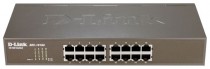 Коммутатор D-LINK неуправляемый, 16 портов Ethernet 100 Мбит/с (DES-1016A/E1B)