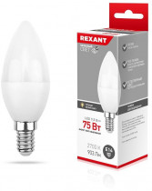 Лампа REXANT светодиодная Свеча (CN) 9,5 Вт E14 903 лм 2700 K теплый свет (604-023)