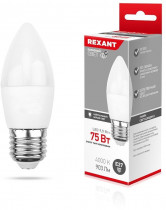Лампа REXANT светодиодная Свеча (CN) 9,5 Вт E27 903 лм 4000 K нейтральный свет (604-026)
