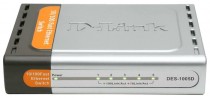 Коммутатор D-LINK неуправляемый, 5 портов Ethernet 100 Мбит/с (DES-1005D/O2B)