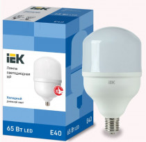 Лампа IEK светодиодная HP 65Вт 230В 6500К E40 (LLE-HP-65-230-65-E40)