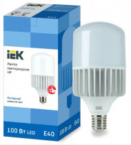 Лампа IEK светодиодная HP 100Вт 230В 6500К E40 (LLE-HP-100-230-65-E40)