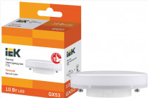 Лампа IEK светодиодная ECO T75 таблетка 10Вт 230В 3000К GX53 (LLE-T80-10-230-30-GX53)