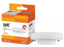 Лампа IEK светодиодная ECO T75 таблетка 6Вт 230В 3000К GX53 (LLE-T80-6-230-30-GX53)