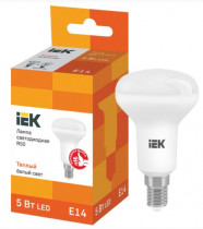 Лампа IEK светодиодная ECO R50 рефлектор 5Вт 230В 3000К E14 (LLE-R50-5-230-30-E14)