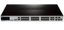 Коммутатор D-LINK управляемый, уровень 3, 28 портов Ethernet 1 Гбит/с, установка в стойку (DGS-3620-28SC/B1AEI)