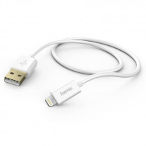 Кабель HAMA GoldMFi Lightning (m) USB A(m) 1.5м белый (00173640)