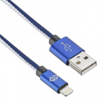 Кабель DIGMA USB (m)-Lightning (m) 1.2м синий (LIGHT-1.2M-BL)