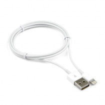 Кабель GEMBIRD USB AM/Apple, для iPhone5/6 Lightning, 1м, белый (CC-USB-AP2MWP)