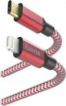 Кабель HAMA Lightning USB Type-C (m) 1.5м красный (00183310)