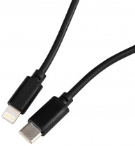 Кабель BURO PD18W USB Type-C (m)-Lightning (m) 1м черный (PD18W Black)