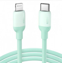 Кабель UGREEN US387 (20308) USB-C to Lightning Silicone Cable. Длина 1 м. Цвет: зеленый US387 (20308) USB-C to Lightning Silicone Cable 1m. - Green (20308_)