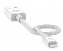 Кабель MOPHIE USB-A to Lightning. Длина 9см. Цвет белый. USB-A to Lightning Cable 9cm - White (409903217)