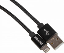 Кабель BEHPEX USB (m)-Lightning (m) 2м черный